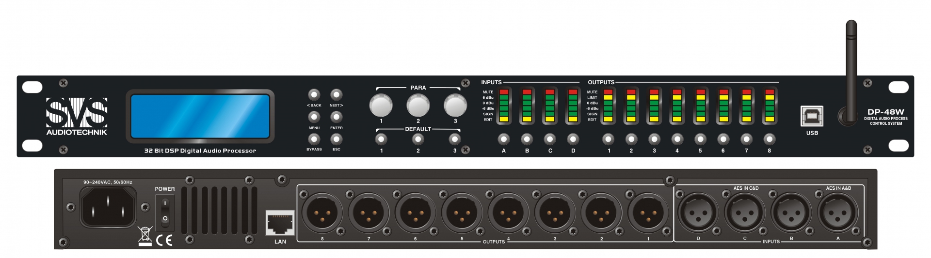 SVS Audiotechnik DP-48W Цифровой процессор: 4 входа 8 выходов в Тверской области